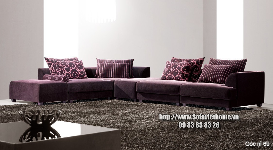 Sofa góc nỉ 69